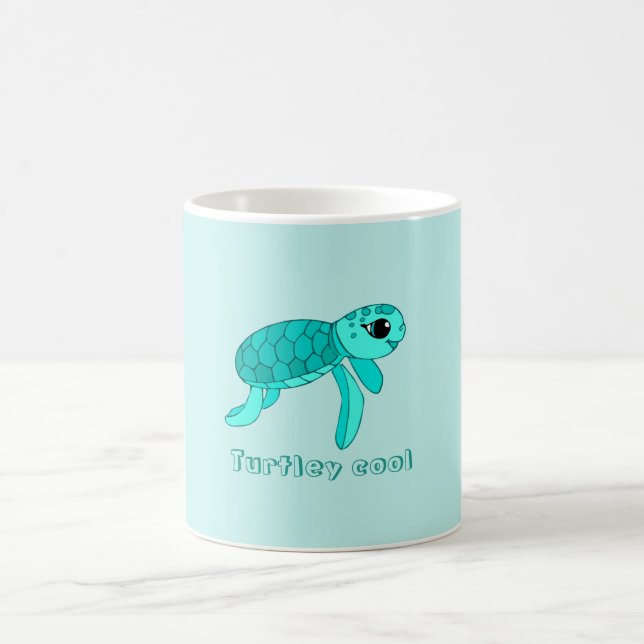 Turtley cool baby sea turtle mug (Center)