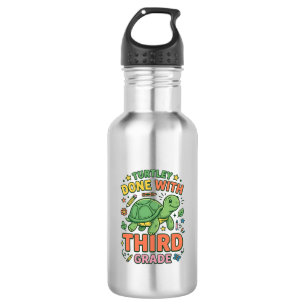 Turtley Done With Third Grade Turtle School Shirt_ 532 Ml Water Bottle