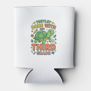 Turtley Done With Third Grade Turtle School Shirt_ Can Cooler