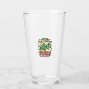 Turtley Done With Third Grade Turtle School Shirt_ Glass