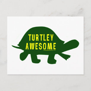 Turtley Totally Awesome Postcard