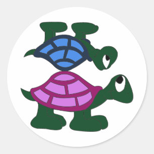 Turtlle Piggyback Sticker
