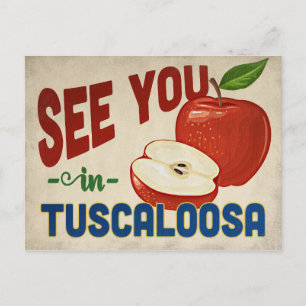 Tuscaloosa Alabama Apple - Vintage Travel Postcard