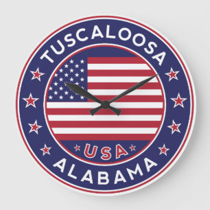 Tuscaloosa, Alabama Large Clock