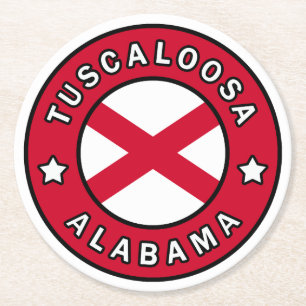 Tuscaloosa Alabama Round Paper Coaster