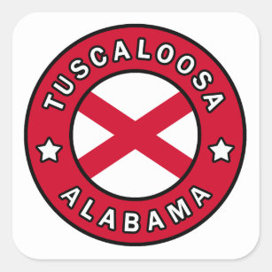 Tuscaloosa Alabama Square Sticker