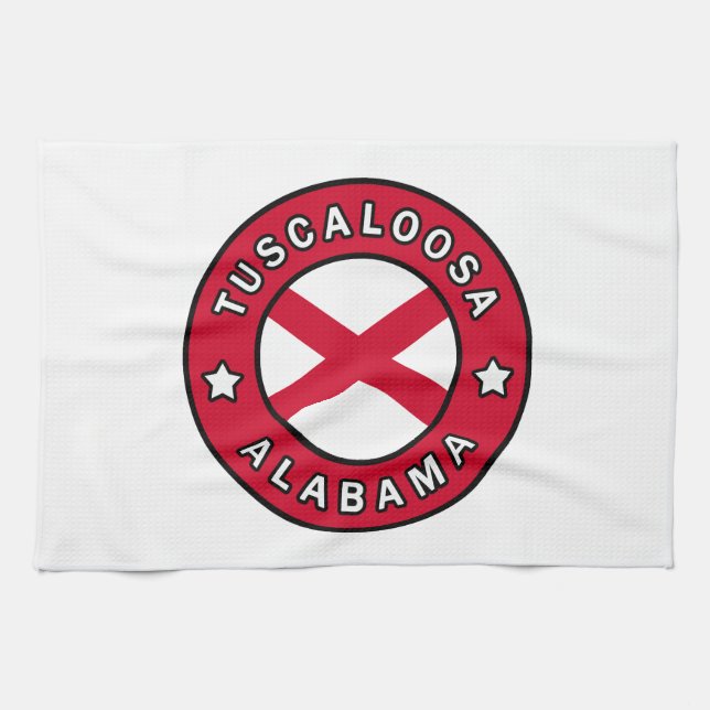 Tuscaloosa Alabama Tea Towel (Horizontal)