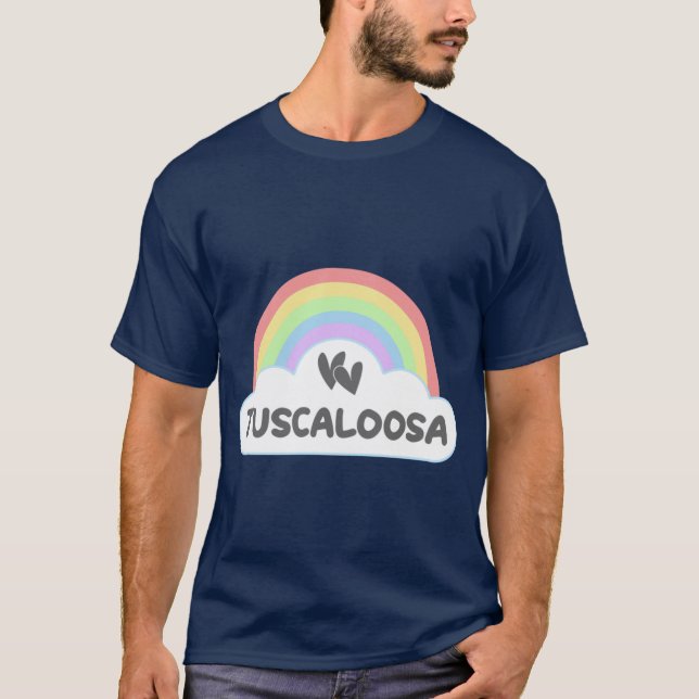 Tuscaloosa Gay Pride Rainbow LGBTQIA T-Shirt (Front)