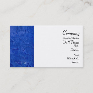 Tuscan Blue Wrapped Business Cards
