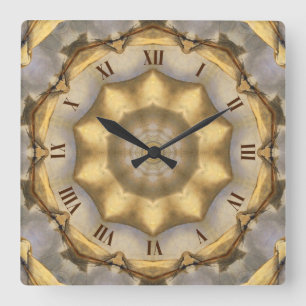 Tuscan Color Retro ~   Square Wall Clock