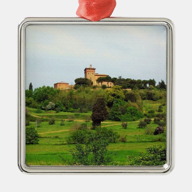 Tuscan Countryside Metal Tree Decoration (Front)
