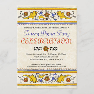 Tuscan Dinner Party Invitation