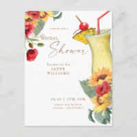 Tuscan Floral Cocktail Colourful Bridal Shower
