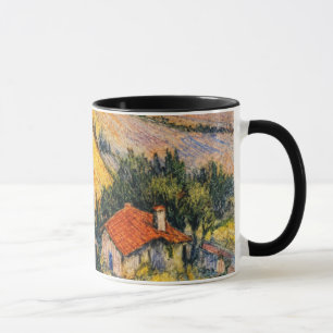 Tuscan landscape art countryside painting print mug