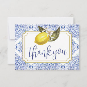 Tuscan Lemon Folded Thank You Card