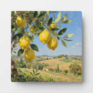 Tuscan Lemon Tree Landscape Plaque