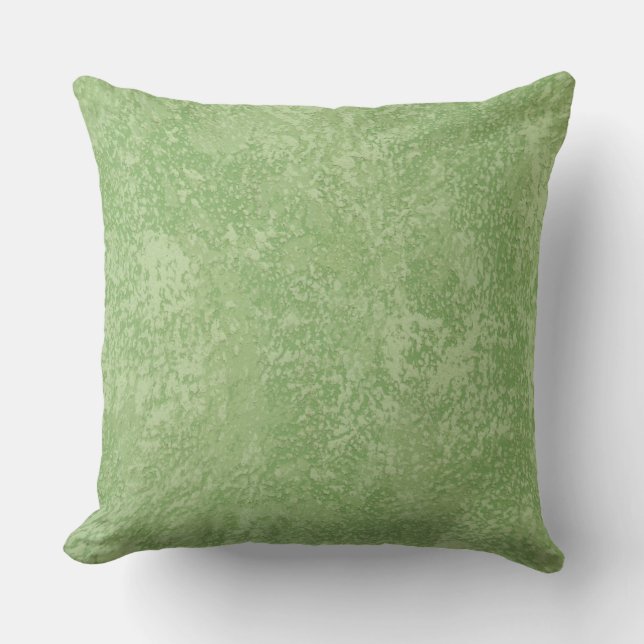 Tuscan Marmorino Green Throw Pillows (Front)