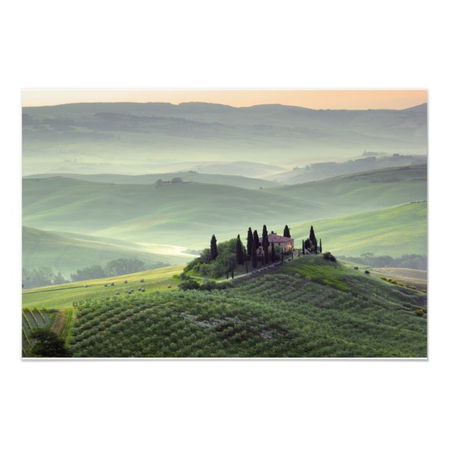 Tuscan morning photo print (Front)