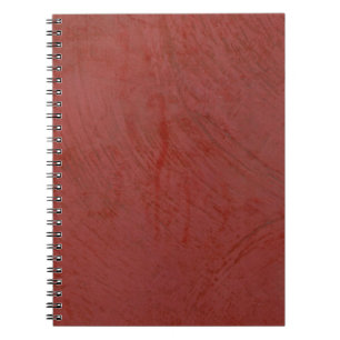 Tuscan Red Faux Finish Spiral Notebook