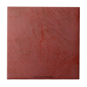 Tuscan Red Venetian Plaster Ceramic Tile