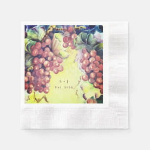 Tuscan Rich Red Grapes Cocktail Napkins 