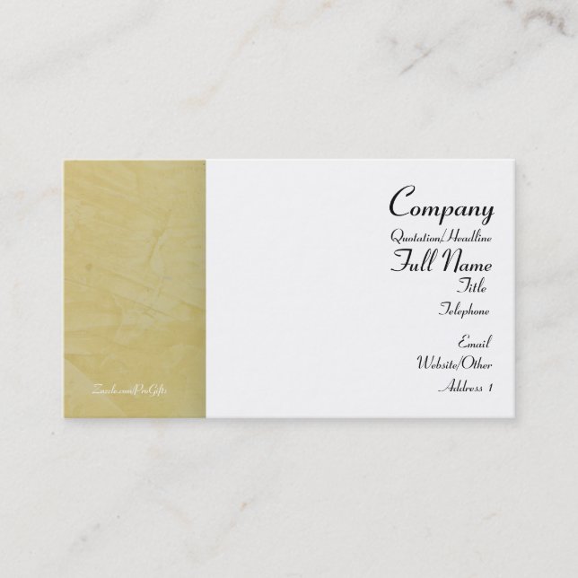 Tuscan Sun Business Cards (Front)