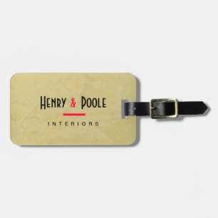 Tuscan Sun Plaster Interior Designer Luggage Tag