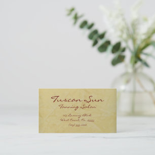 Tuscan Sun Tanning Salon Business Cards
