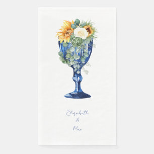 Tuscan Sunflower Wedding Guest Napkin
