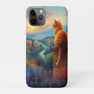 Tuscan Sunset with a Ginger Cat Case-Mate iPhone Case