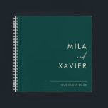 Tuscan Verde | Modern Minimal Wedding Guest Book<br><div class="desc">This simply elegant wedding guest book features modern minimal sans serif typography,  a beautiful rustic bohemian colour palette that delivers only the information that serves a purpose. Collect your loved ones sentiments with our chic and simple tuscan terracotta collection.</div>
