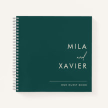 Tuscan Verde | Modern Minimal Wedding Guest Book