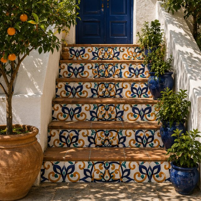 Tuscan Verve Vibrant Scrollwork  Mediterranean  Tile (Creator Uploaded)