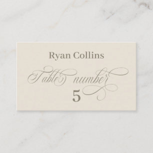 Tuscan Villa Calligraphy Place Cards