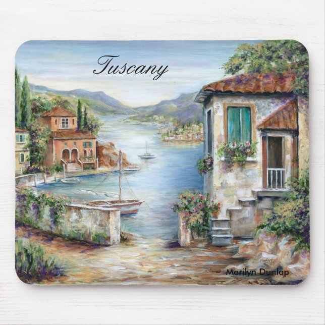 Tuscan Villas By The Lake Mouse Pad (Front)