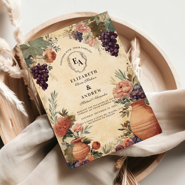 Tuscan Vineyard Rustic Celebration Invitation (Creator Uploaded)