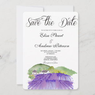 Tuscan Vineyard Save the Date Invitation