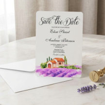 Tuscan Vineyard Save the Date Invitation