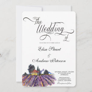 Tuscan Vineyard wedding Invitation