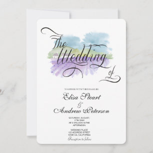 Tuscan Vineyard wedding Invitation