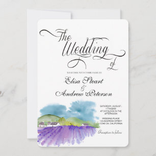 Tuscan Vineyard wedding Invitation