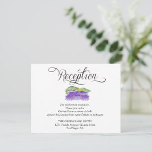 Tuscan Vineyard Wedding Reception Card