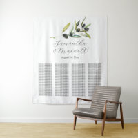 Tuscan Wedding Welcome Sign Seating Chart