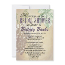 Tuscan Winery Vineyard Bridal Shower Invitations
