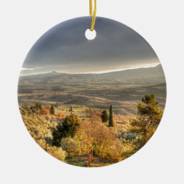 Tuscany 8 ceramic tree decoration (Front)