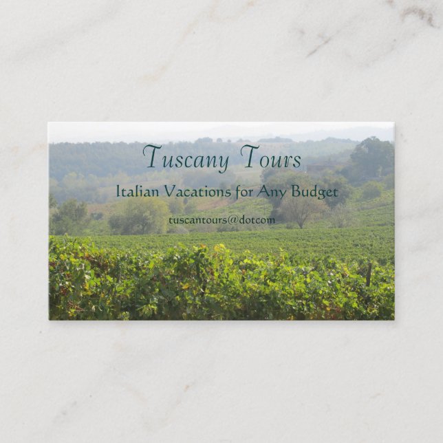 Tuscany Business Card (Front)