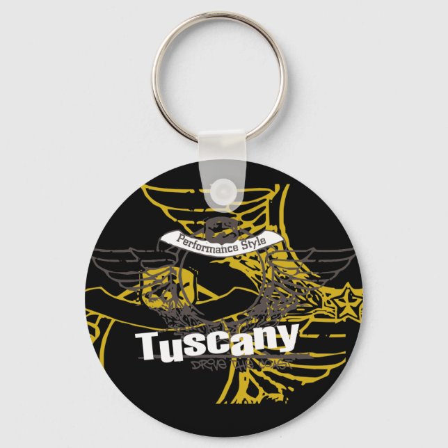 Tuscany Drive the Coast Tshirts and Gifts Key Ring (Front)