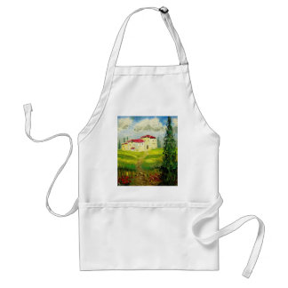 Tuscany Hillside Painting Standard Apron