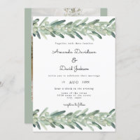 Tuscany Italian Olive Branch Boho Modern Wedding