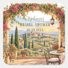 Tuscany Italy Citrus Mediterranean Bridal shower